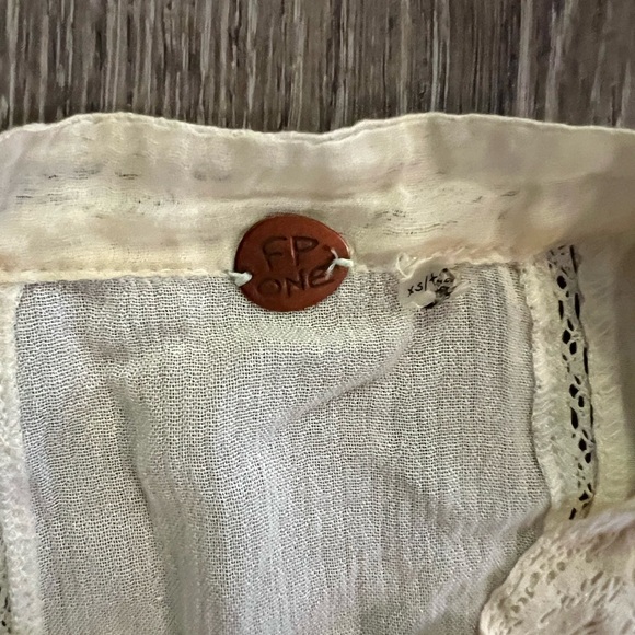 Free People One Ambrosia Woven Ruffle Oversized Swing Mini Dress - Picture 5 of 9